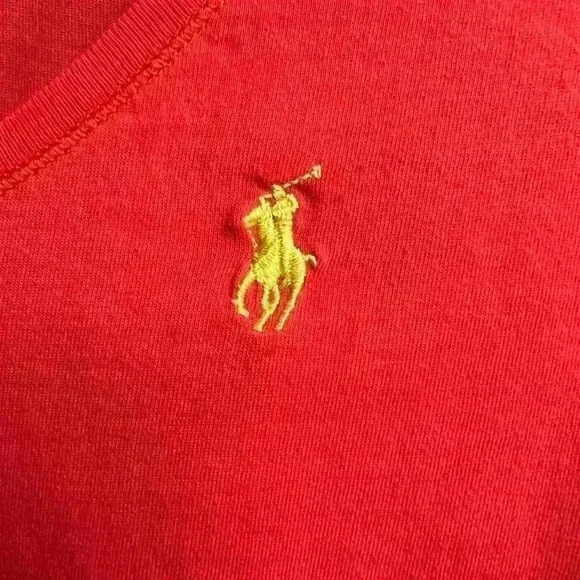 Ralph Lauren long sleeve vneck tee size large - Picture 3 of 5
